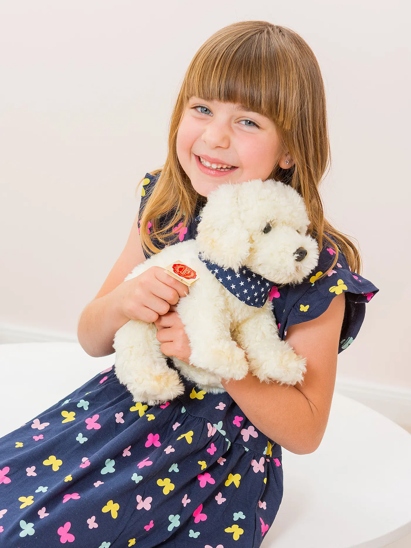 HERMANN TEDDY | Plüschtier - Labradoodle sitzend 28cm | 